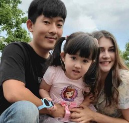 Kim family from Korea